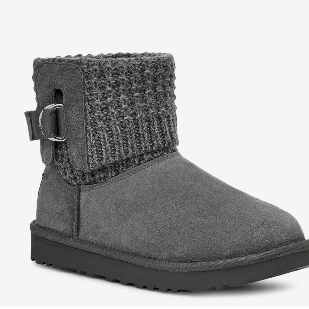 UGG Classic Solene Mini Bootie Grey size 8